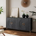 Modern Giga lacquered wooden sideboard with four doors, perfect for living room, entryway, hallway, or dining room storage.