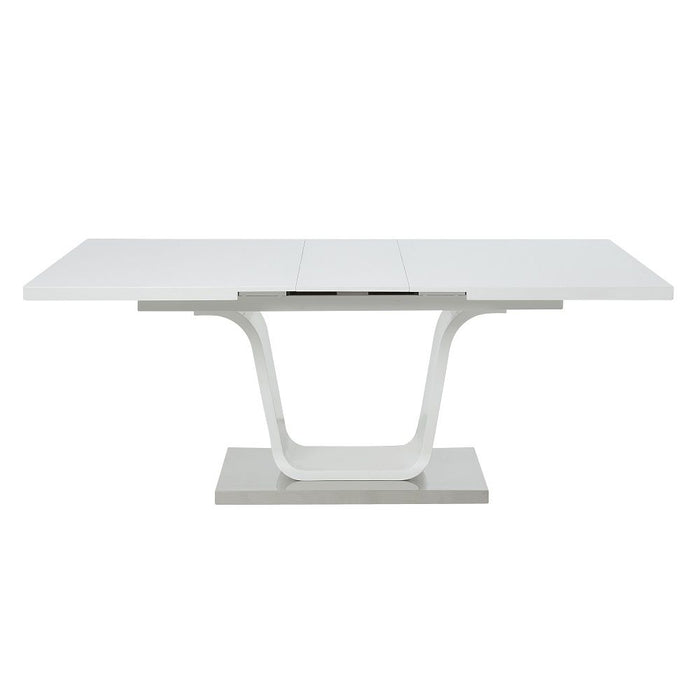 Kamaile - Dining Table With Leaf - White High