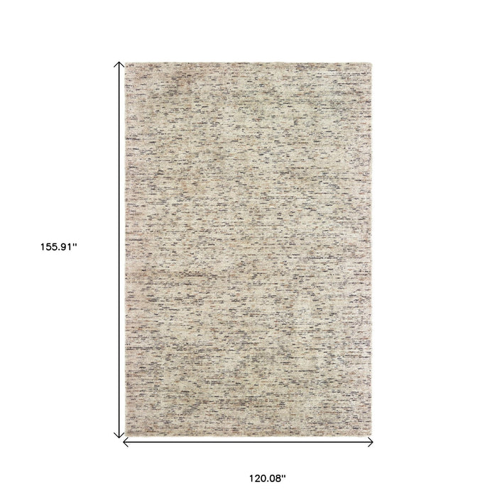 10' X 13' Hand Tufted Area Rug - Ivory And Sand
