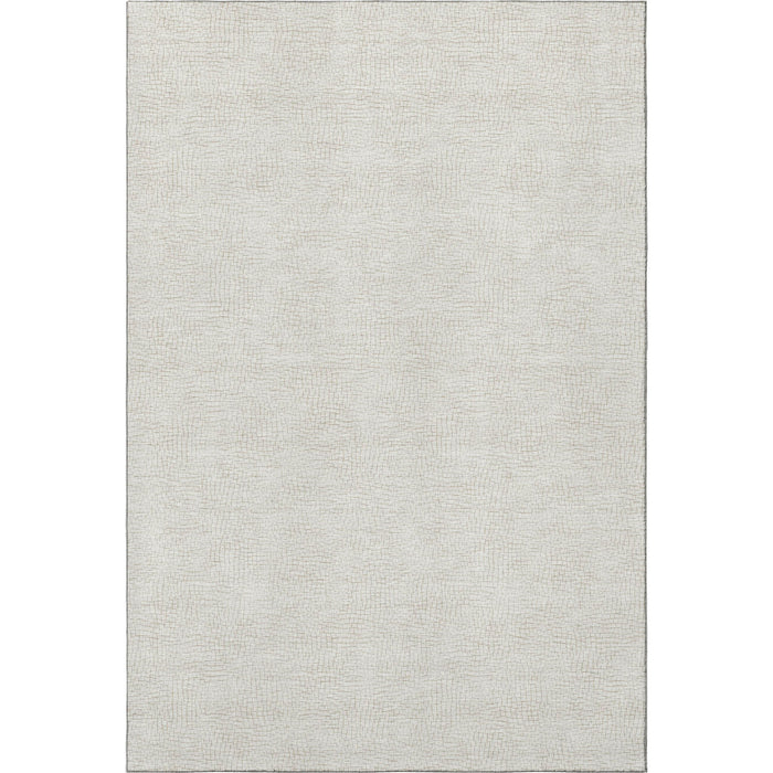 10' X 14' Geometric Washable Area Rug With UV Protection (682901) - Beige / Ivory