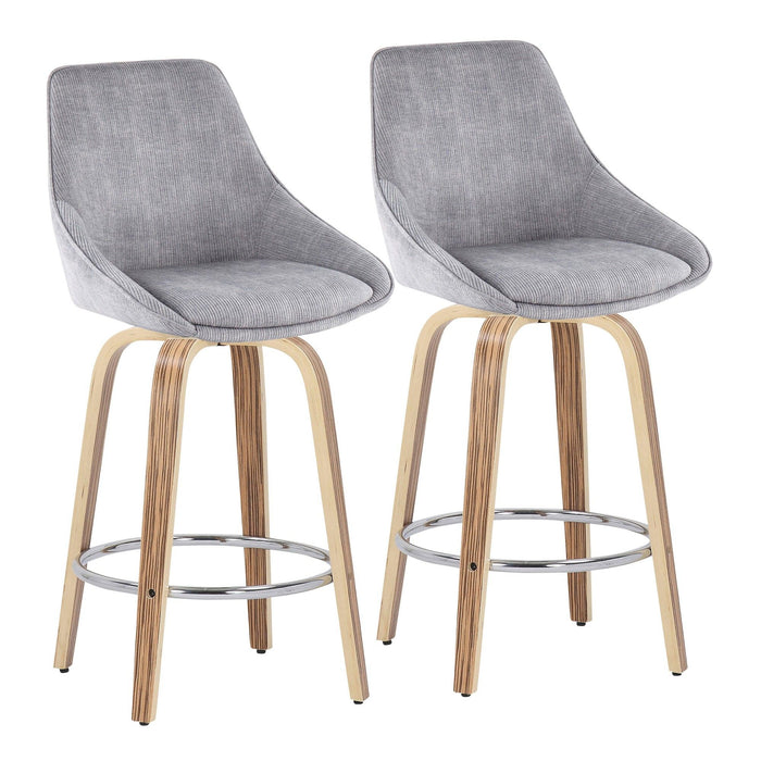 Diana - Fixed-Height Counter Stool (Set of 2)