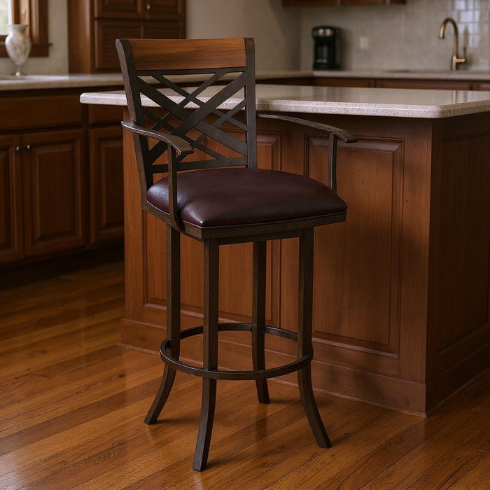 Counter Height Bar Chair - Brown