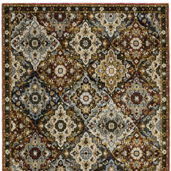 7' X 10' Medallion Area Rug - Red