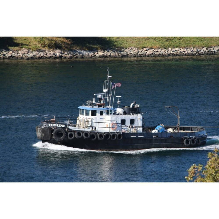 Hand Painted Model Boat (624417) - Black / White