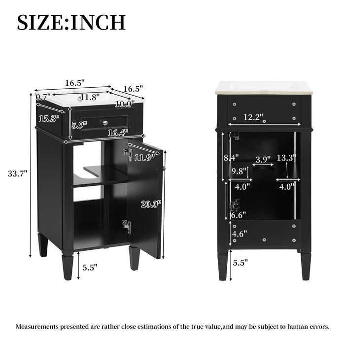 French Style Bathroom Vanity With Sink
