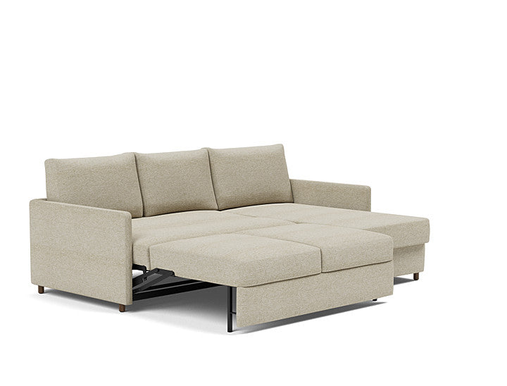 Innovation Living Neah Sofa Bed, Chaise Full Size With Slim Arms