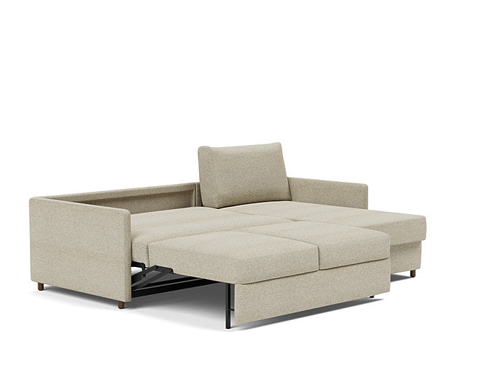 Innovation Living Neah Sofa Bed, Chaise Full Size With Slim Arms
