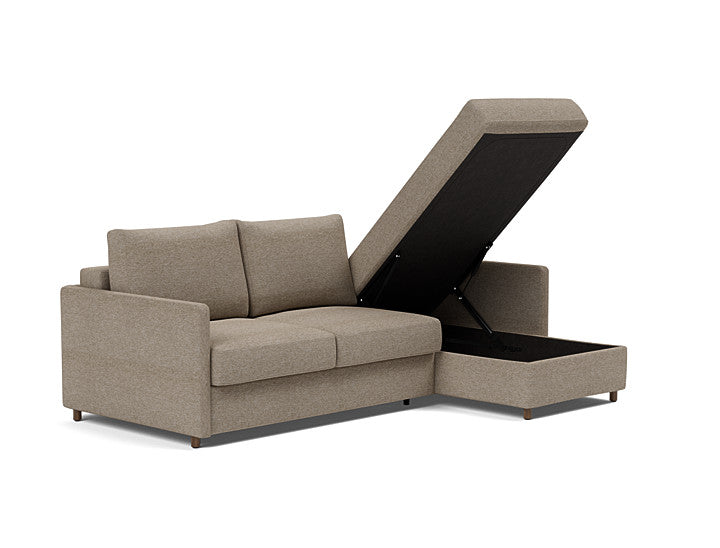 Innovation Living Neah Sofa Bed, Chaise Full Size With Slim Arms