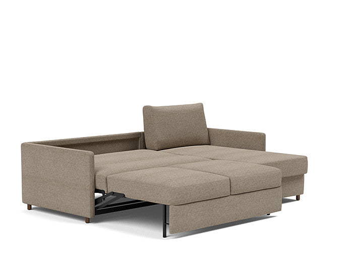 Innovation Living Neah Sofa Bed, Chaise Full Size With Slim Arms