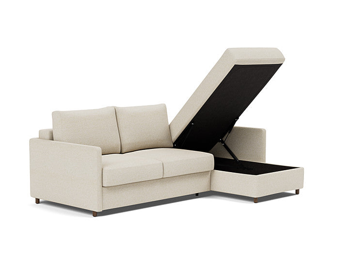 Innovation Living Neah Sofa Bed, Chaise Full Size With Slim Arms