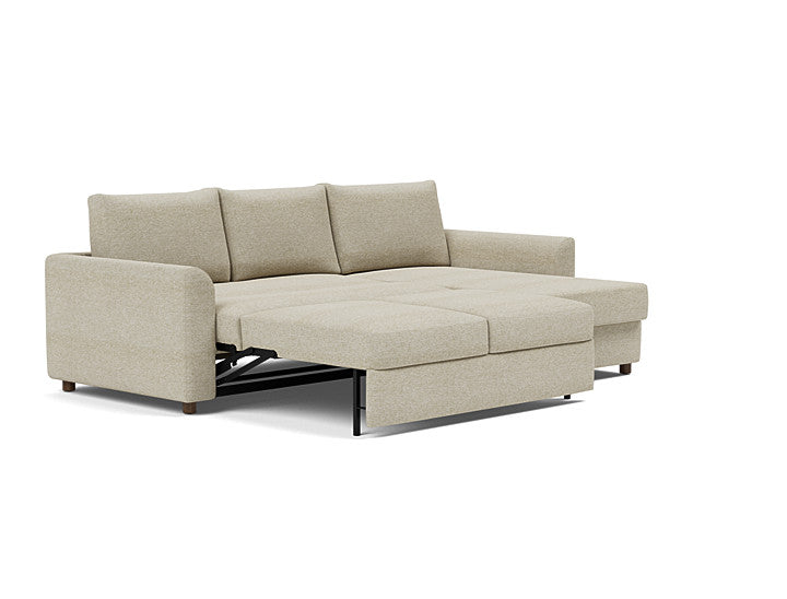 Innovation Living Neah Sofa Bed, Chaise Full Size With Curved Arms