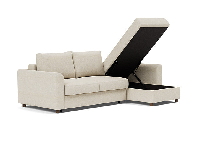 Innovation Living Neah Sofa Bed, Chaise Full Size With Curved Arms