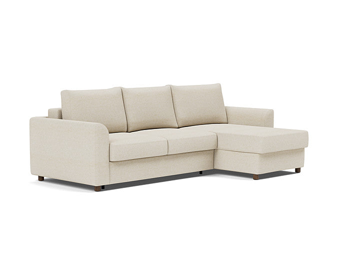 Innovation Living Neah Sofa Bed, Chaise Full Size With Curved Arms