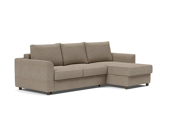 Innovation Living Neah Sofa Bed, Chaise Full Size With Curved Arms