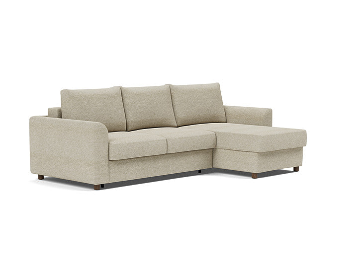 Innovation Living Neah Sofa Bed, Chaise Full Size With Curved Arms