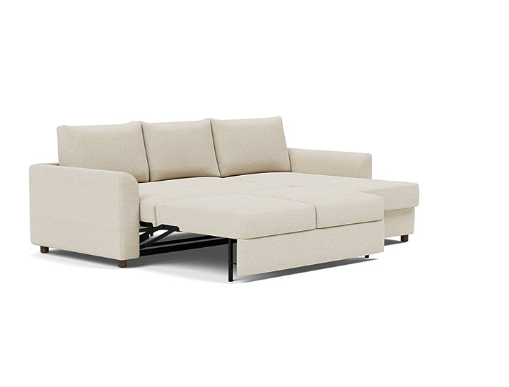 Innovation Living Neah Sofa Bed, Chaise Full Size With Curved Arms