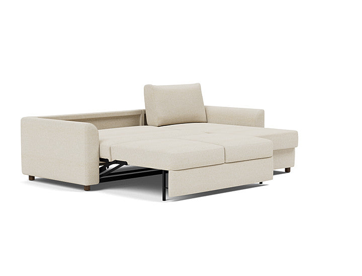 Innovation Living Neah Sofa Bed, Chaise Full Size With Curved Arms