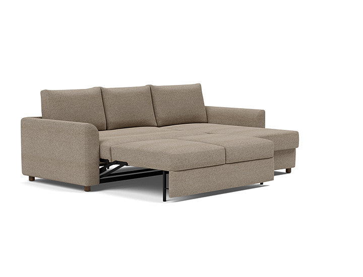Innovation Living Neah Sofa Bed, Chaise Full Size With Curved Arms