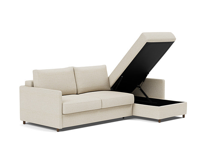 Innovation Living Neah Sofa Bed, Chaise Queen Size With Slim Arms