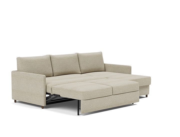 Innovation Living Neah Sofa Bed, Chaise Queen Size With Slim Arms
