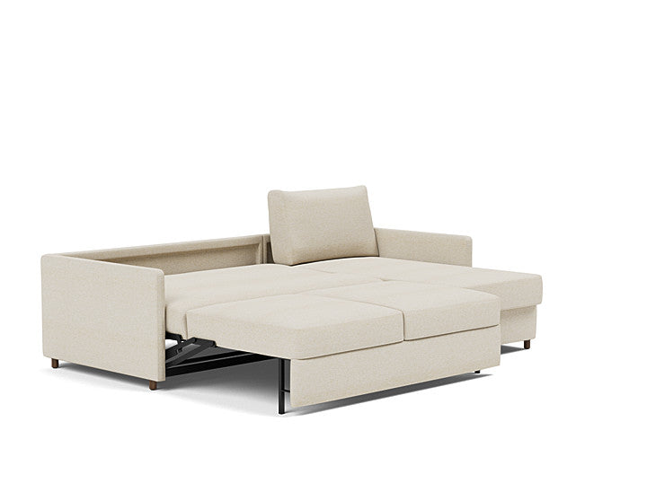 Innovation Living Neah Sofa Bed, Chaise Queen Size With Slim Arms