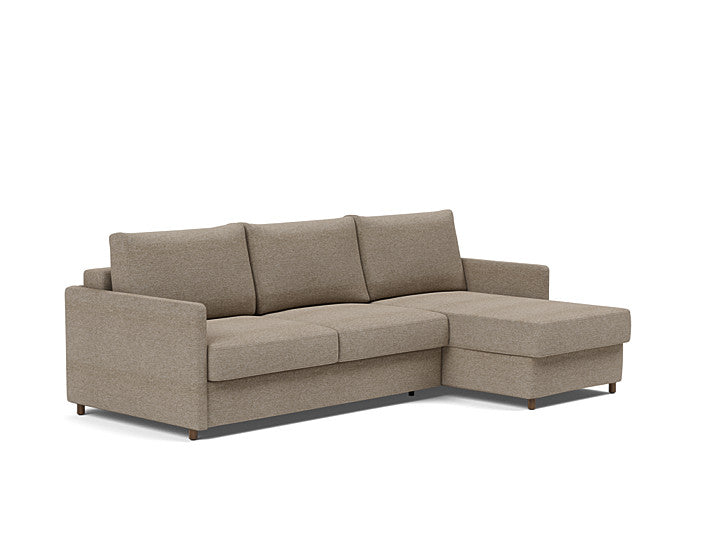 Innovation Living Neah Sofa Bed, Chaise Queen Size With Slim Arms