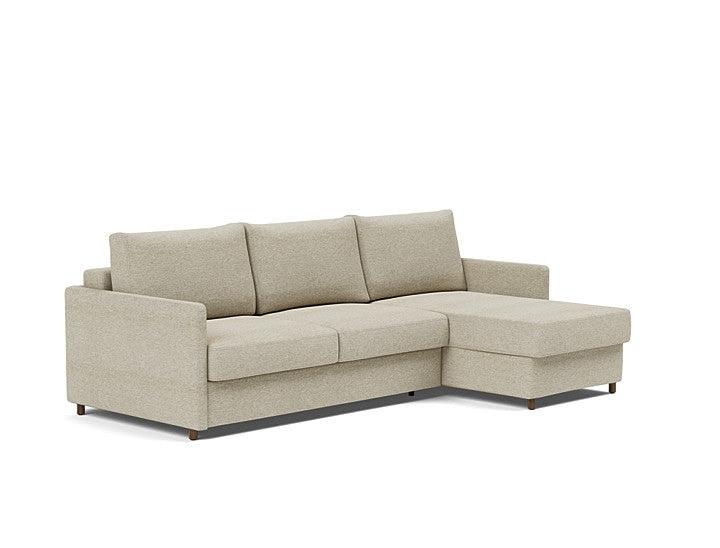 Innovation Living Neah Sofa Bed, Chaise Queen Size With Slim Arms
