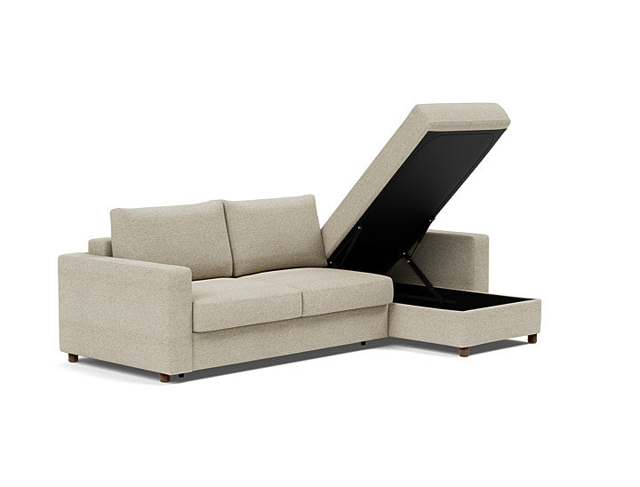 Innovation Living Neah Sofa Bed, Chaise Queen Size With Standard Arms