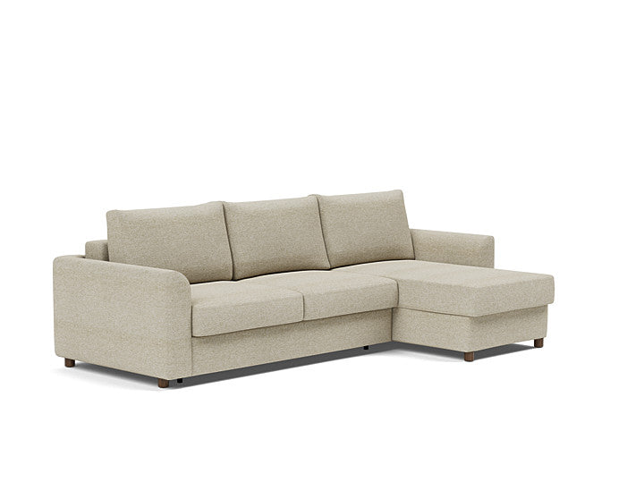 Innovation Living Neah Sofa Bed, Chaise Queen Size With Curved Arms