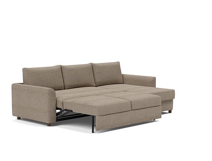 Innovation Living Neah Sofa Bed, Chaise Queen Size With Curved Arms