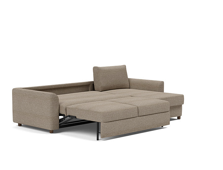 Innovation Living Neah Sofa Bed, Chaise Queen Size With Curved Arms