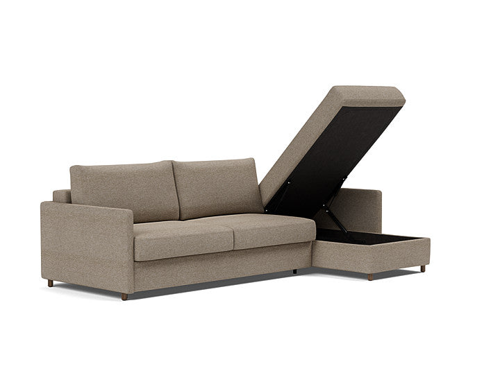 Innovation Living Neah Sofa Bed, Chaise King Size With Slim Arms