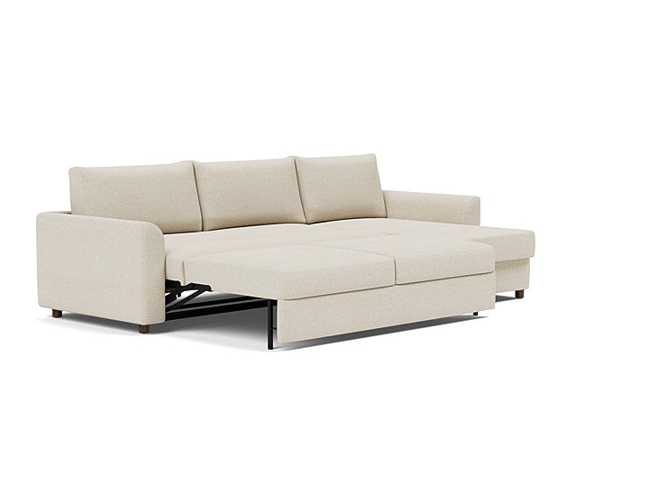 Innovation Living Neah Sofa Bed, Chaise King Size With Curved Arms