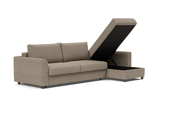 Innovation Living Neah Sofa Bed, Chaise King Size With Curved Arms