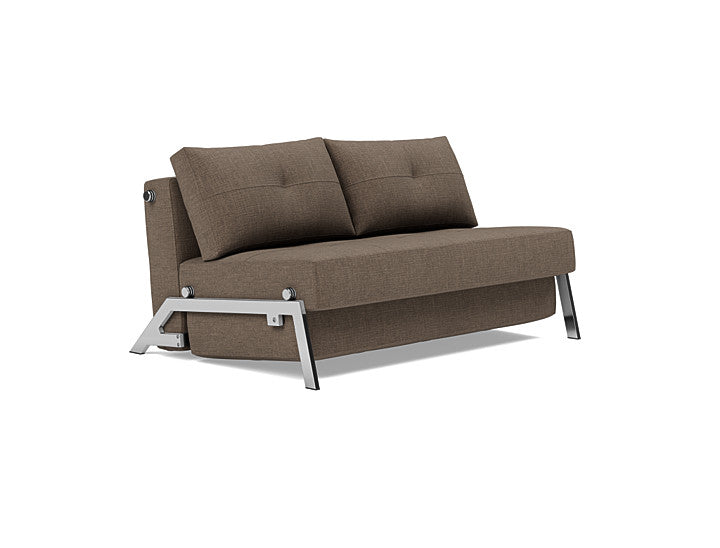 Innovation Living Cubed Full Size Sofa Bed With Chrome legs