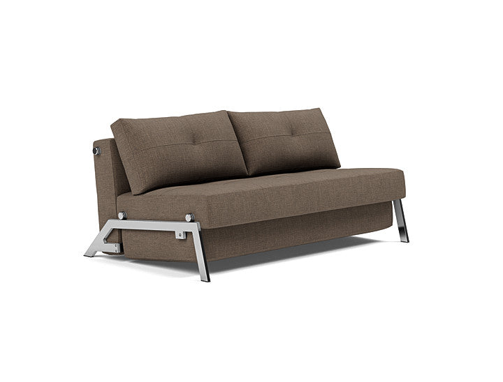 Innovation Living Cubed Queen Size Sofa Bed with Chrome Legs