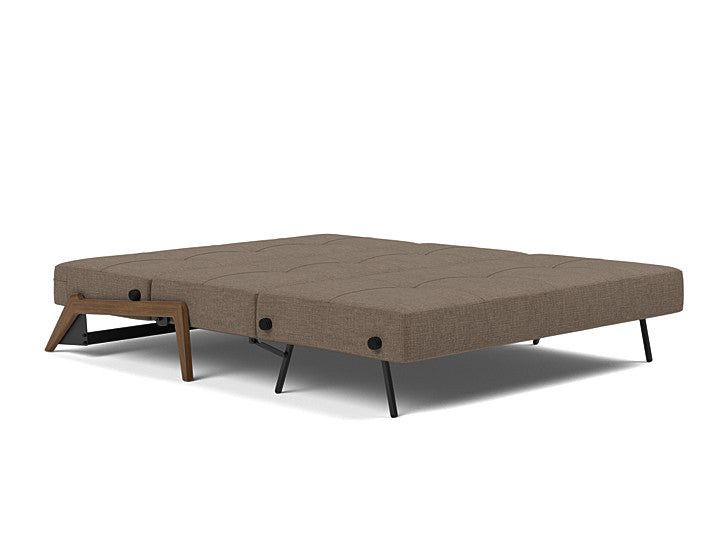 Innovation Living Cubed Queen Size Sofa Bed with Dark Wood Legs