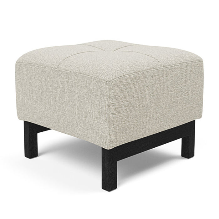 Innovation Living Deluxe Excess Ottoman Black Wood Legs