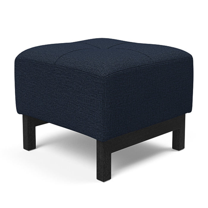 Innovation Living Deluxe Excess Ottoman Black Wood Legs