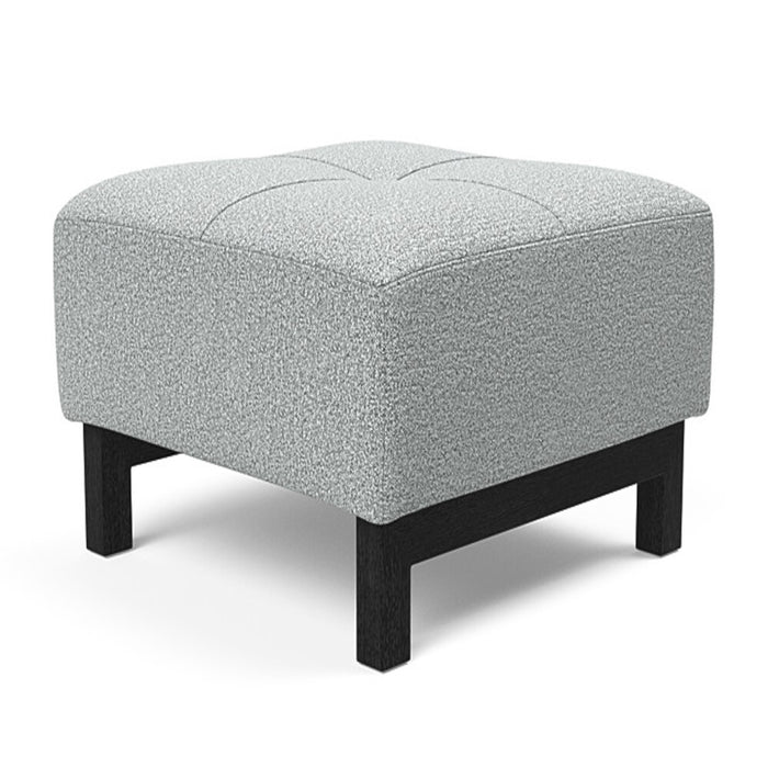 Innovation Living Deluxe Excess Ottoman Black Wood Legs