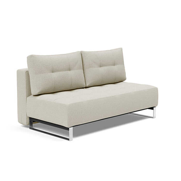 Innovation Living Supremax Deluxe Excess Lounger Sofa Bed Chrome