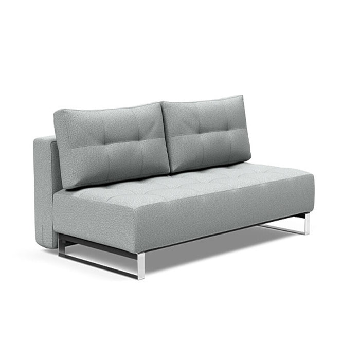 Innovation Living Supremax Deluxe Excess Lounger Sofa Bed Chrome