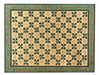 HomeRoots brown and green accent cabinet with one drawer, featuring ivory accents and a stylish, functional design.