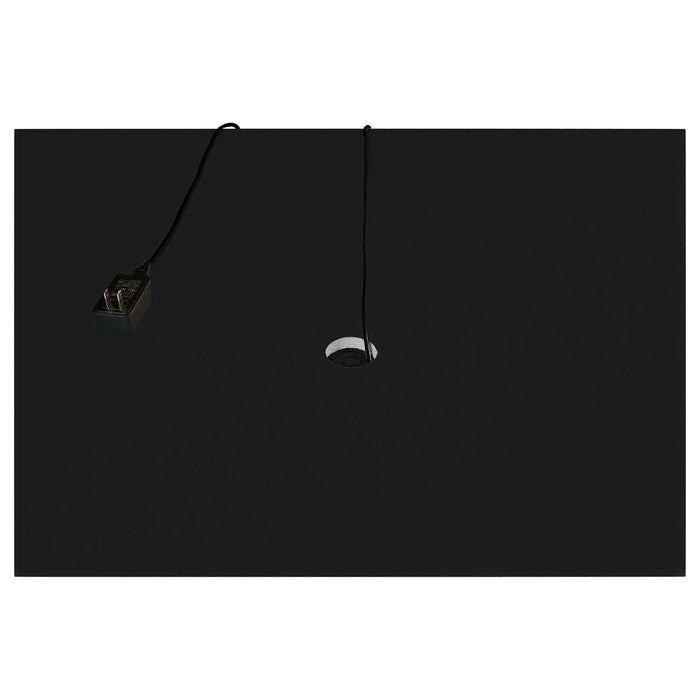 Carrillo LED 4-Shelf Glass Curio Display Cabinet Black