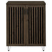 Brixton 2-door shoe storage cabinet in smoked oak by CoasterEveryday, featuring an entryway-friendly design