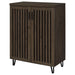 Brixton 2-door entryway shoe storage cabinet in smoked oak by CoasterEveryday