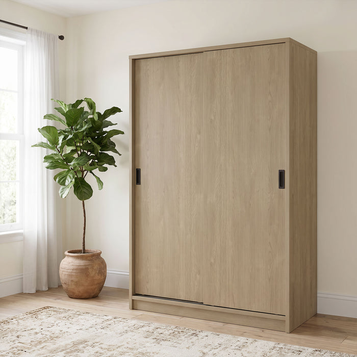 Noble 2-door Bedroom Wardrobe Storage Cabinet Armoire Latte