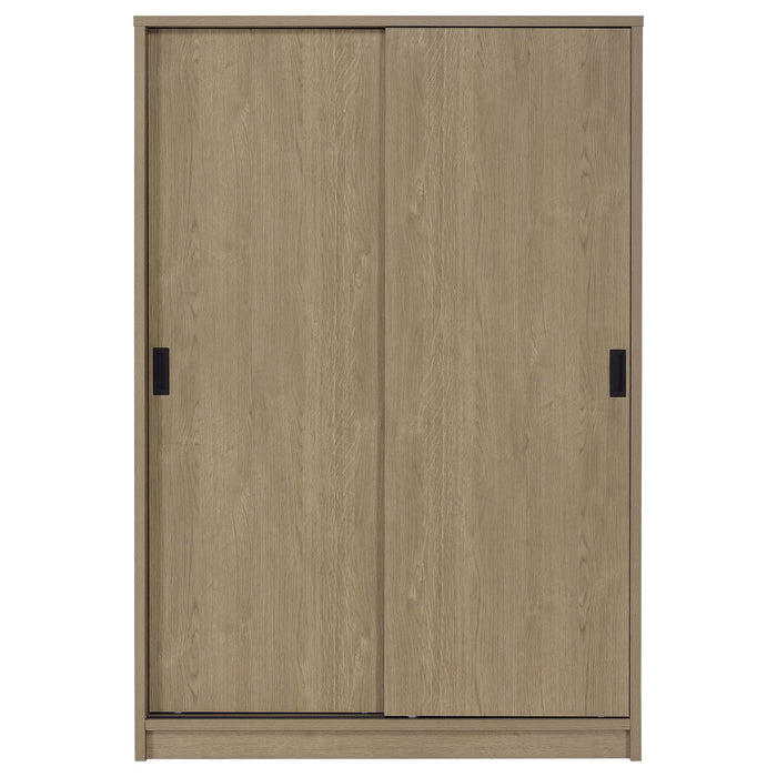 Noble 2-door Bedroom Wardrobe Storage Cabinet Armoire Latte