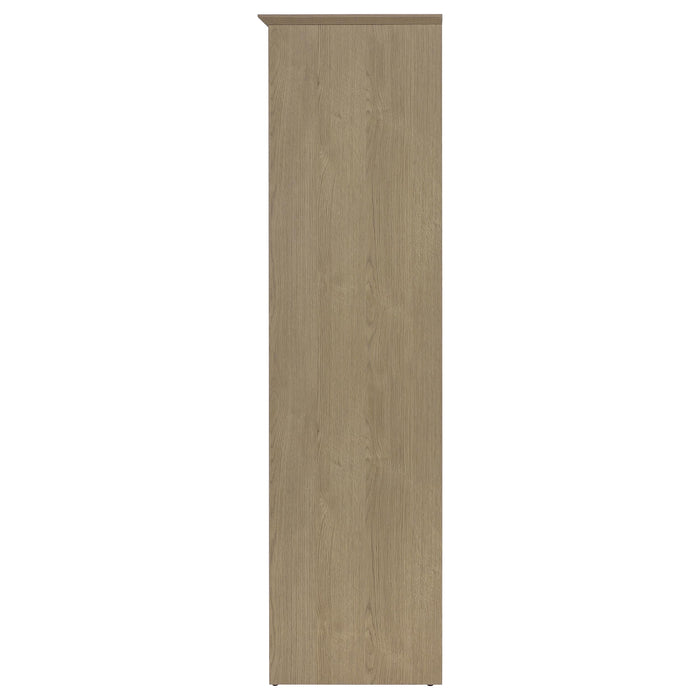 Arvida 2-door Bedroom Wardrobe Storage Cabinet Armoire Latte