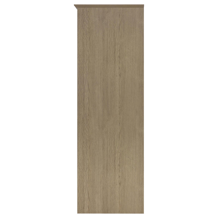 Cassara 2-door Bedroom Wardrobe Storage Cabinet Armoire Latte